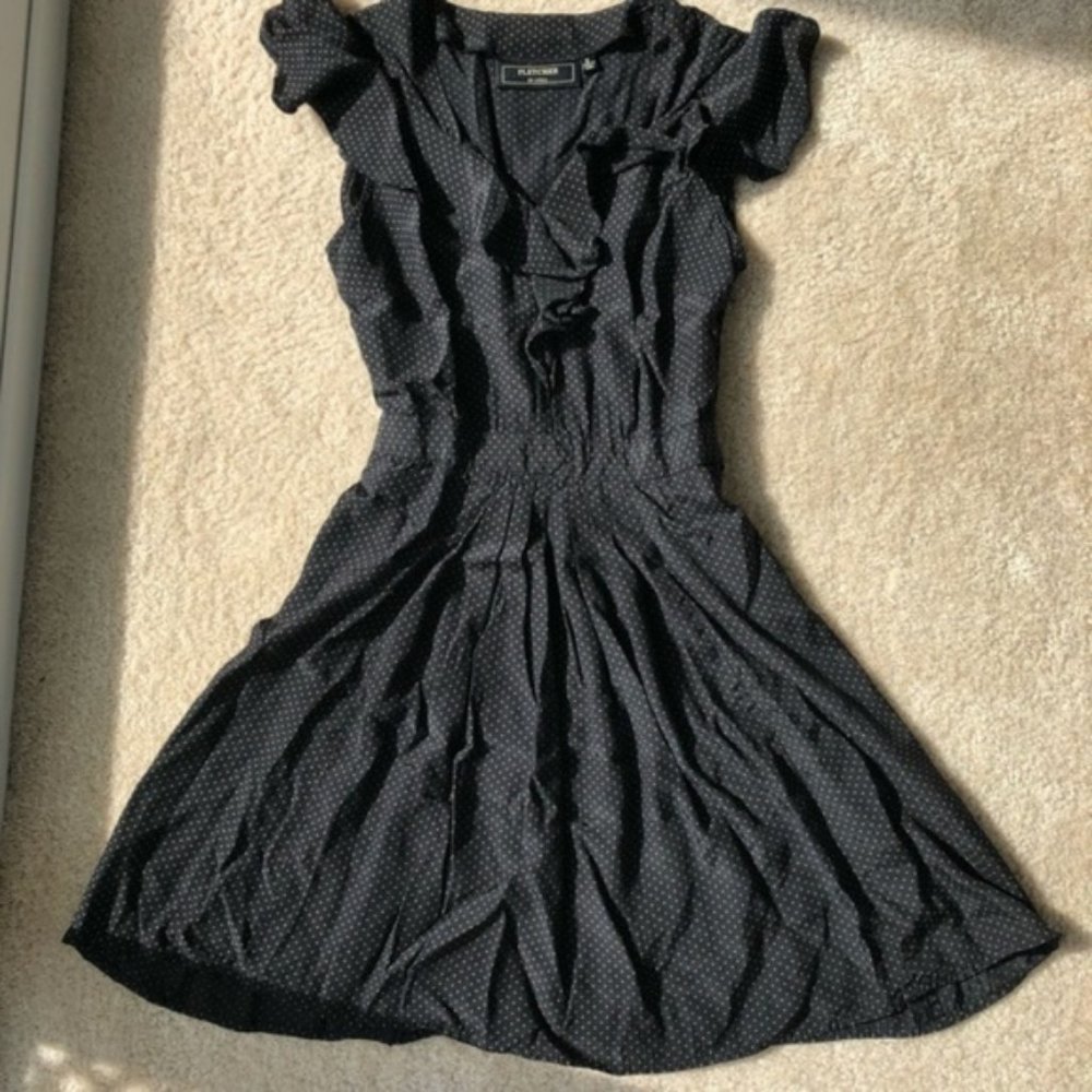 NWT Urban Outfitters Black Polka Dress